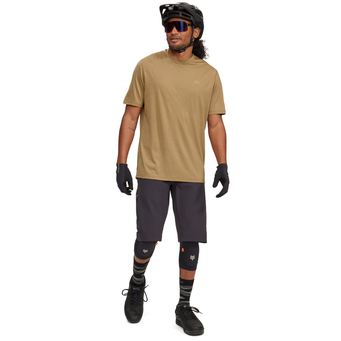 evo Short-Sleeve Merino Bike Jersey British Khaki