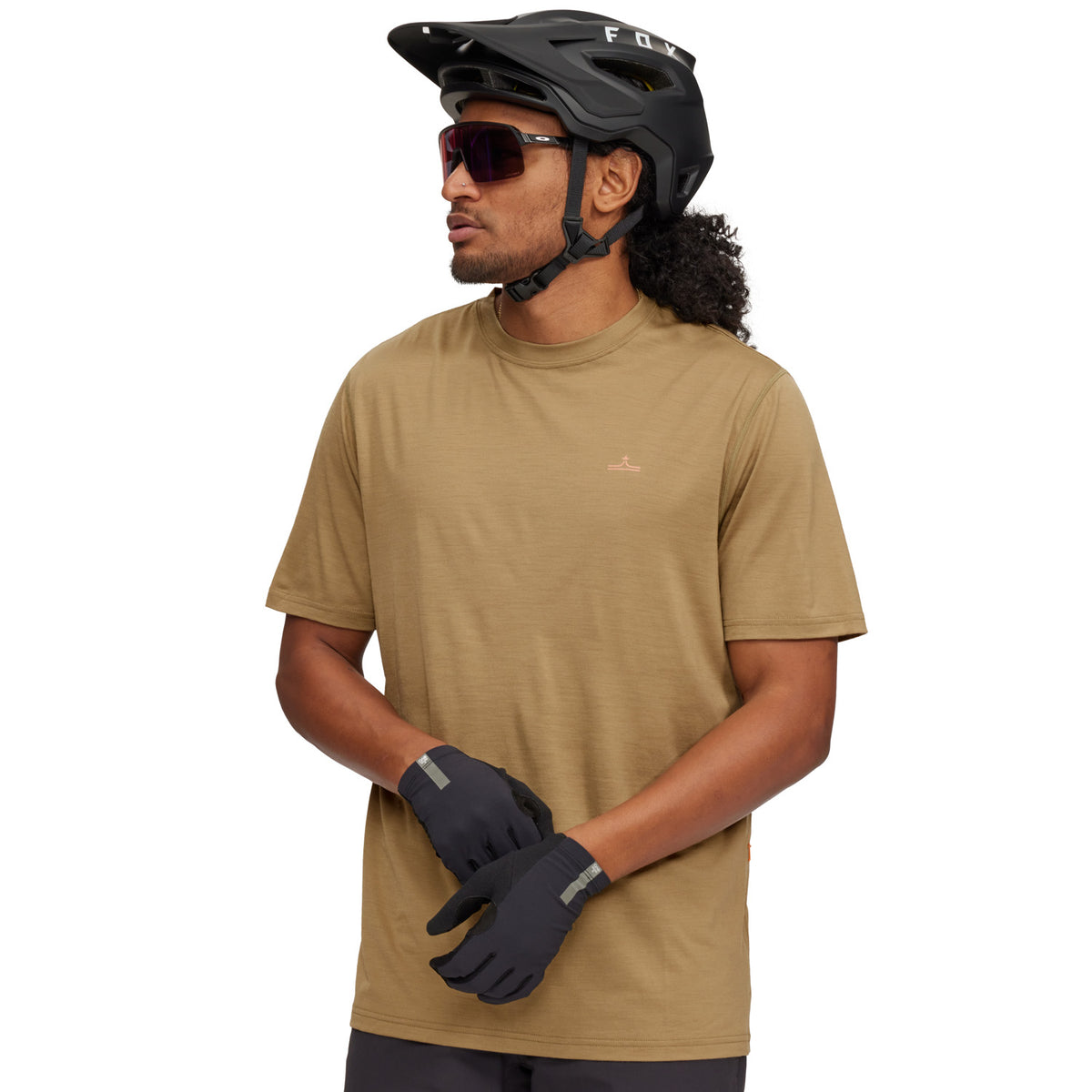 evo Short-Sleeve Merino Bike Jersey British Khaki