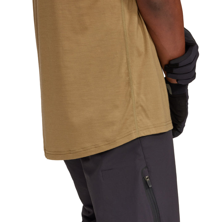 evo Short-Sleeve Merino Bike Jersey British Khaki