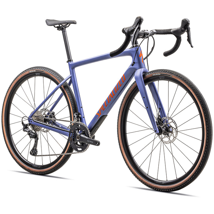 Specialized Diverge Sport Carbon Complete Bike 2024 Satin Purple Indigo Tint/Purple Indigo/Amber Glow