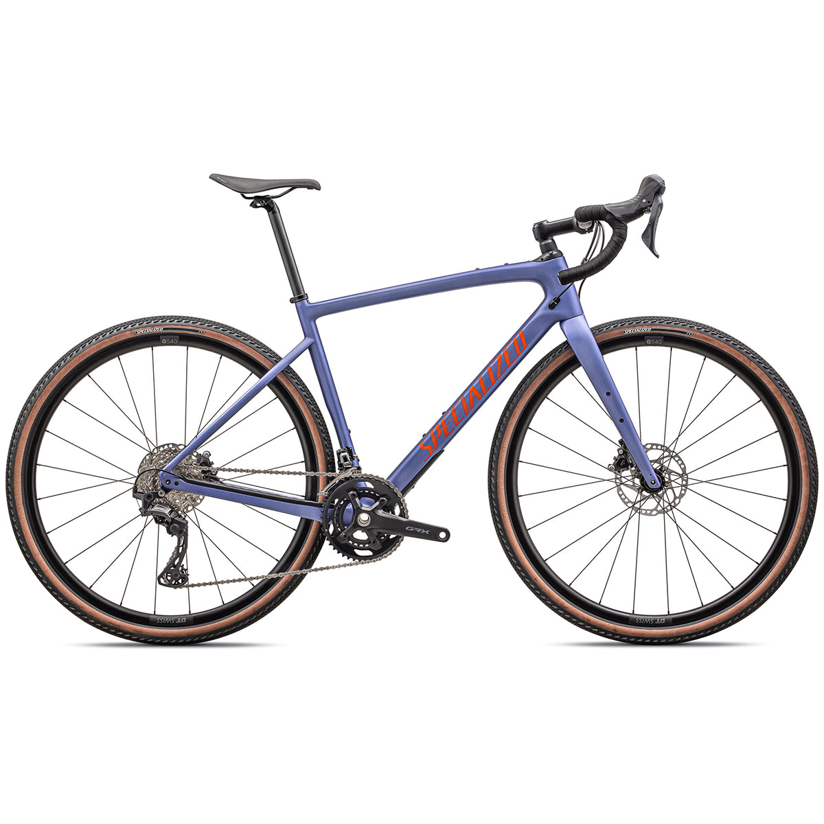 Specialized Diverge Sport Carbon Complete Bike 2024 Satin Purple Indigo Tint/Purple Indigo/Amber Glow