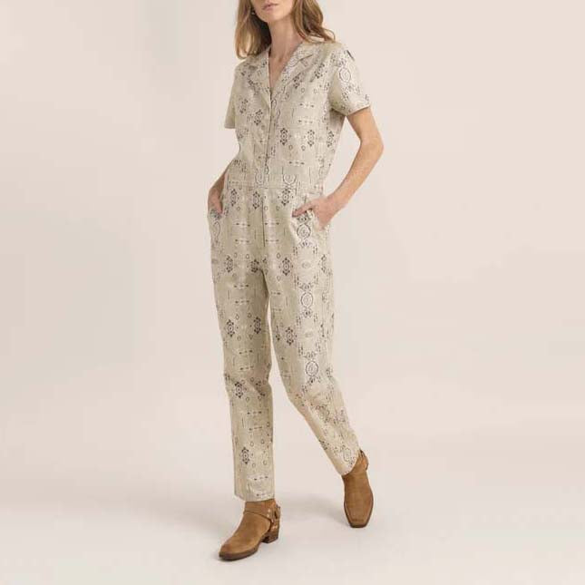 Roark Layover Short-Sleeve Jumpsuit - Women's Stone