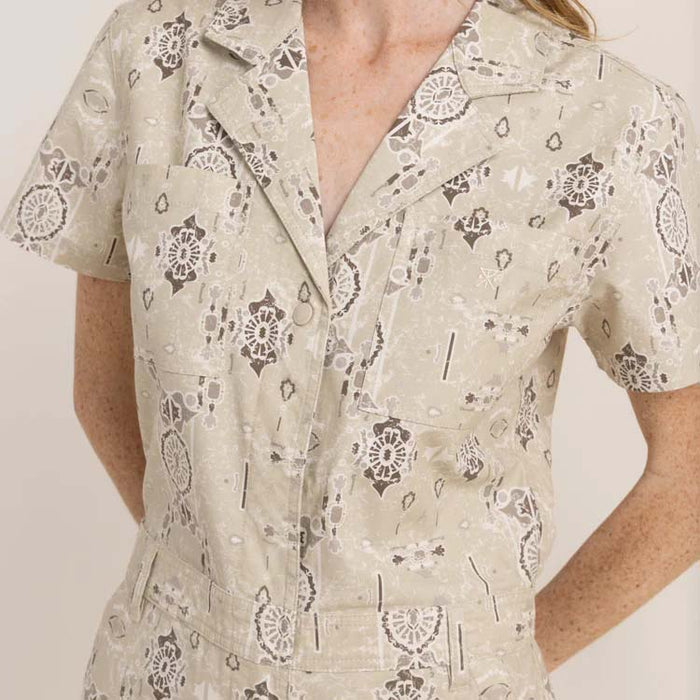 Roark Layover Short-Sleeve Jumpsuit - Women's Stone