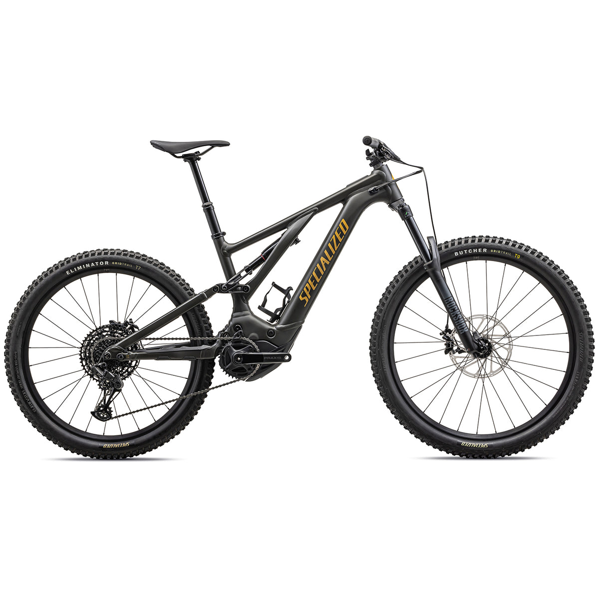 Specialized Turbo Levo Alloy E-Mountain Bike 2023 Satin Dark Moss Green/Harvest Gold
