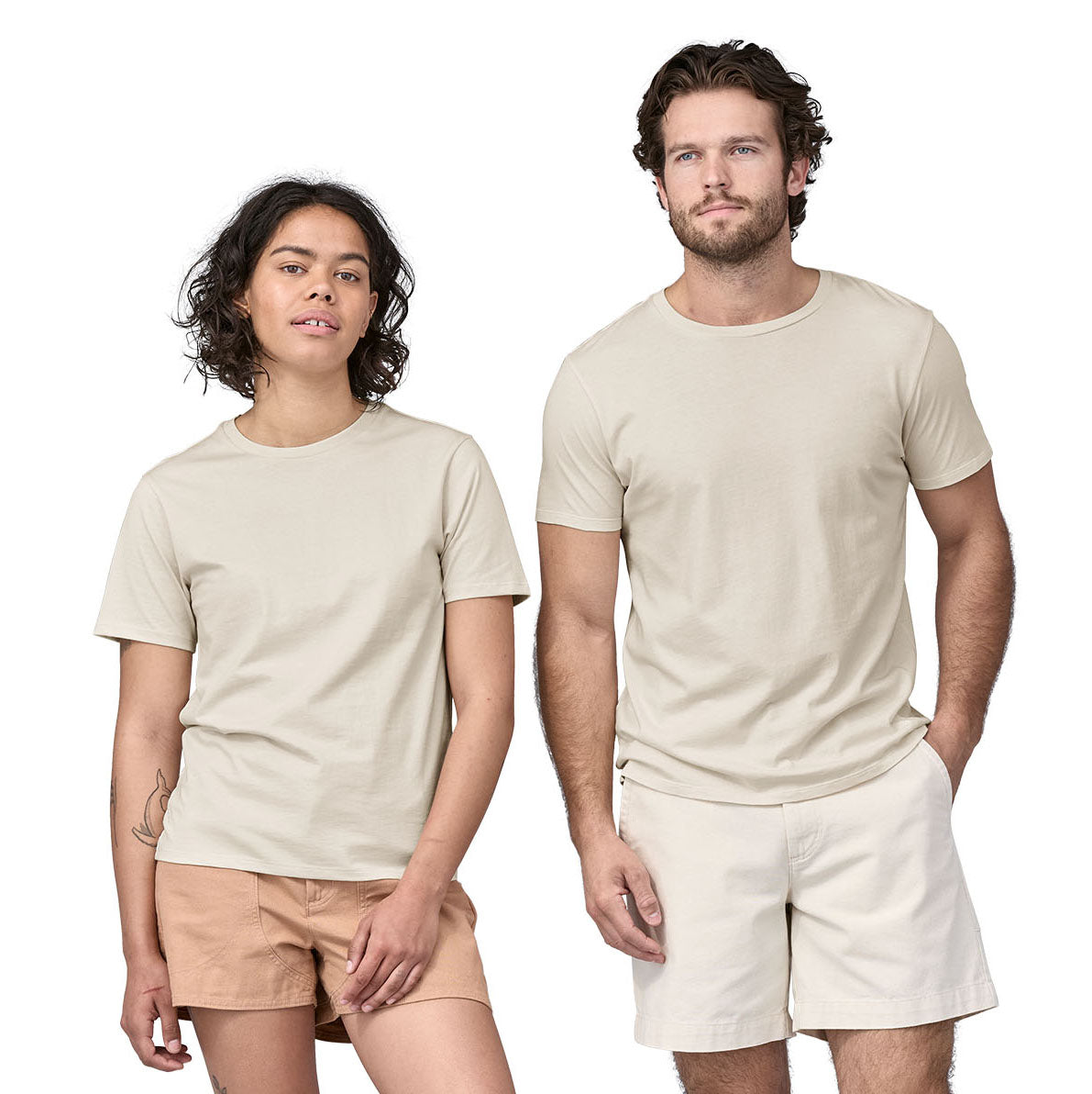 Patagonia Regenerative Organic Certified Cotton Lightweight Tee - Unisex Undyed Natural