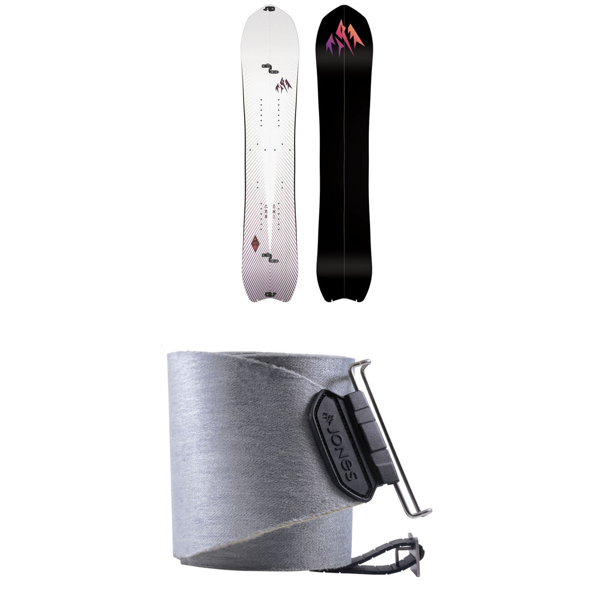 Jones Stratos Splitboard + Nomad Pro Universal Tail Clip Splitboard Skins - Women's 2025