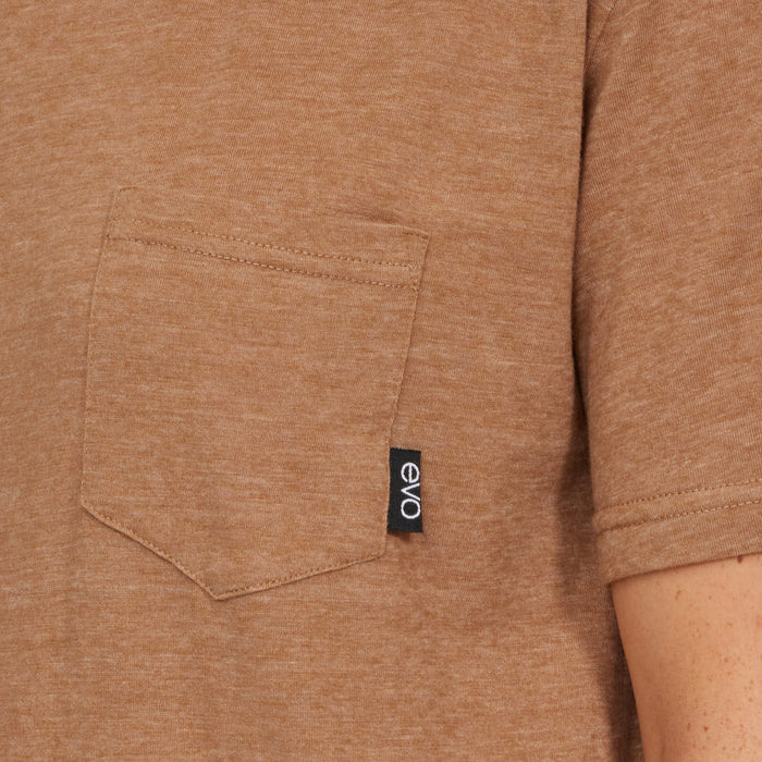 evo Tri-Blend Pocket T-Shirt - Unisex Espresso
