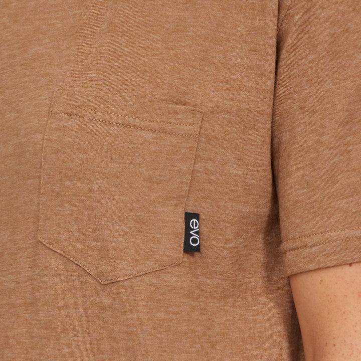 evo Tri-Blend Pocket T-Shirt - Unisex Espresso