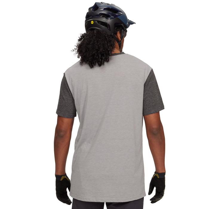 evo Tri-Blend Pocket Henley - Unisex Grey/Charcoal