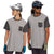evo Tri-Blend Pocket Henley - Unisex Grey/Charcoal