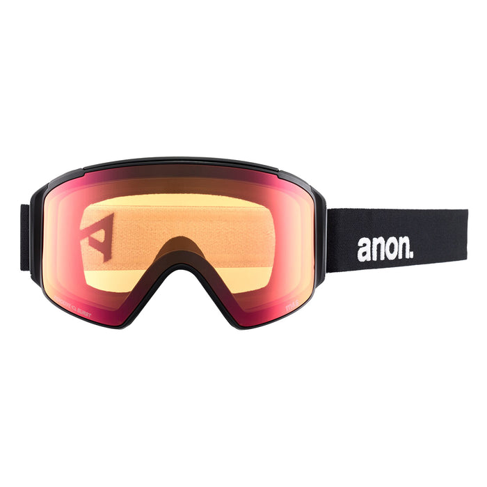 Anon M4S Cylindrical Low Bridge Fit Goggles Black/Perceive Sunny Red+Perceive Cloudy Burst