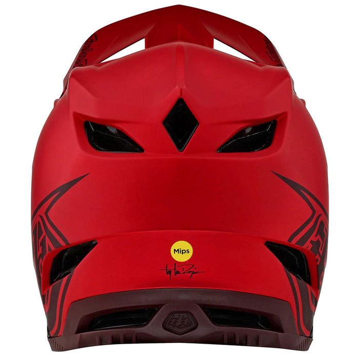 Troy Lee Designs D4 Composite Bike Helmet Stealth Red