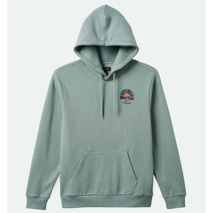 Brixton Rising Sun Hoodie - Men's Chinois Green
