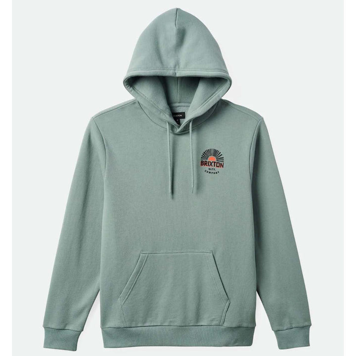 Brixton Rising Sun Hoodie - Men's Chinois Green