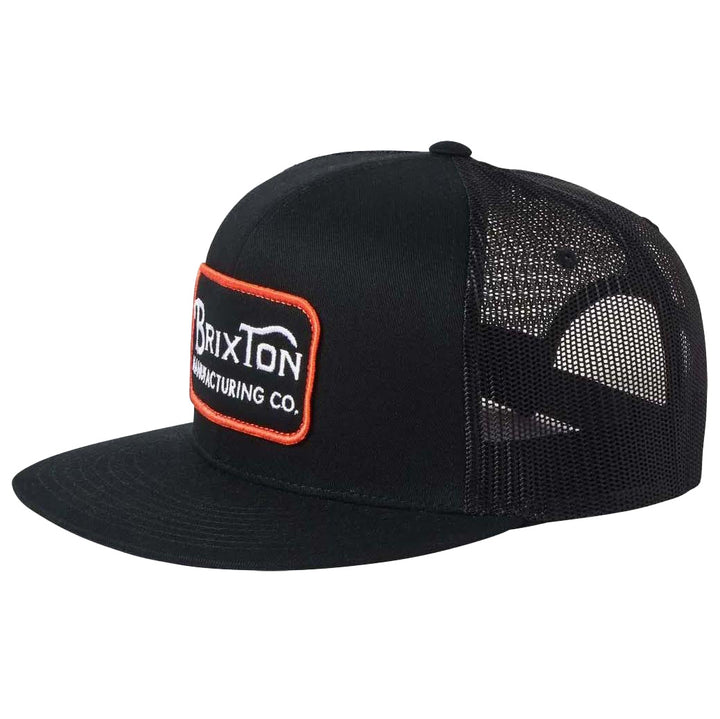 Brixton Grade HP Trucker Hat Black/Orange/White