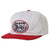 Brixton Bass Brains Swim HP Snapback Hat White/Red