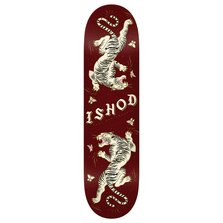 Real Ishod Cat Scratch Glitter Twin Tail 8.0 Skateboard Deck