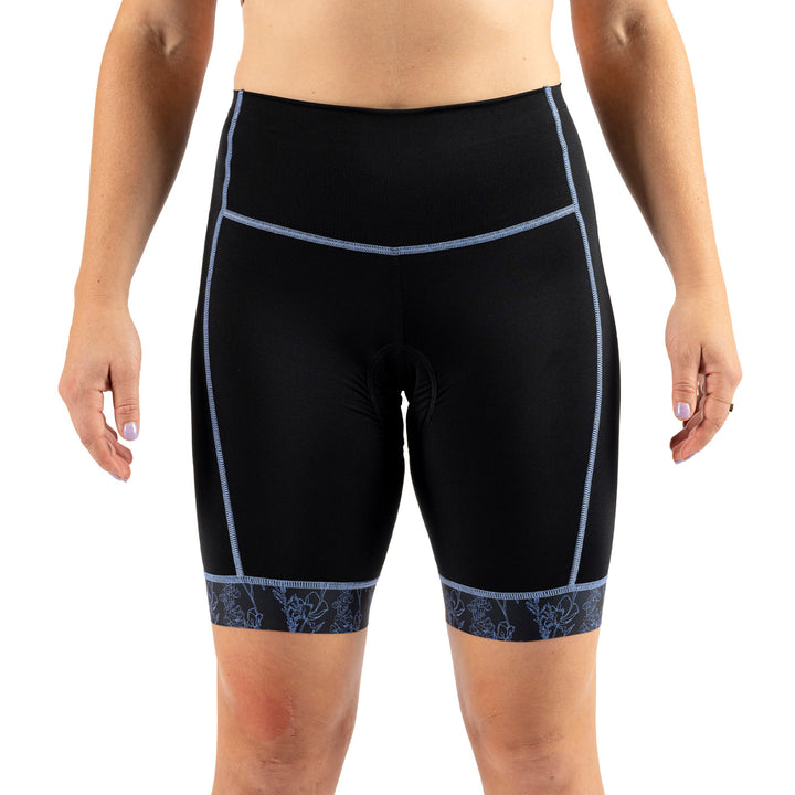 Wild Rye Alyssa Chammy Liner Shorts - Women's Black-Alpine Bloom
