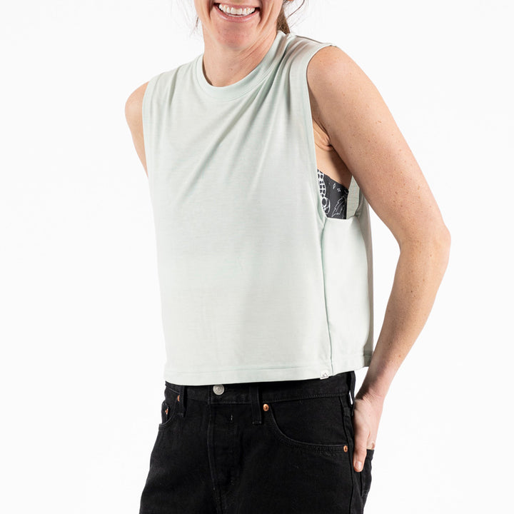 Wild Rye Keller Crop Tank - Women's Mist