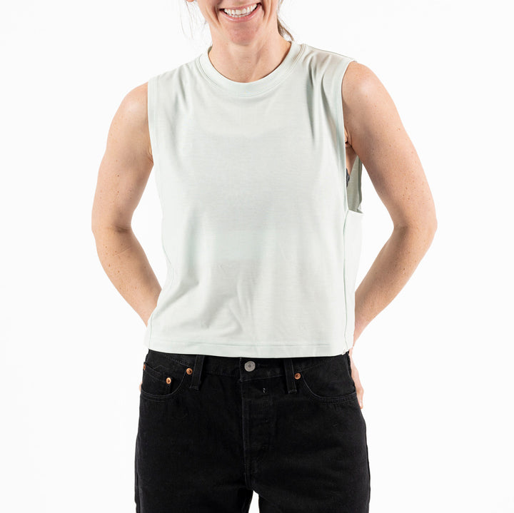 Wild Rye Keller Crop Tank - Women's Mist