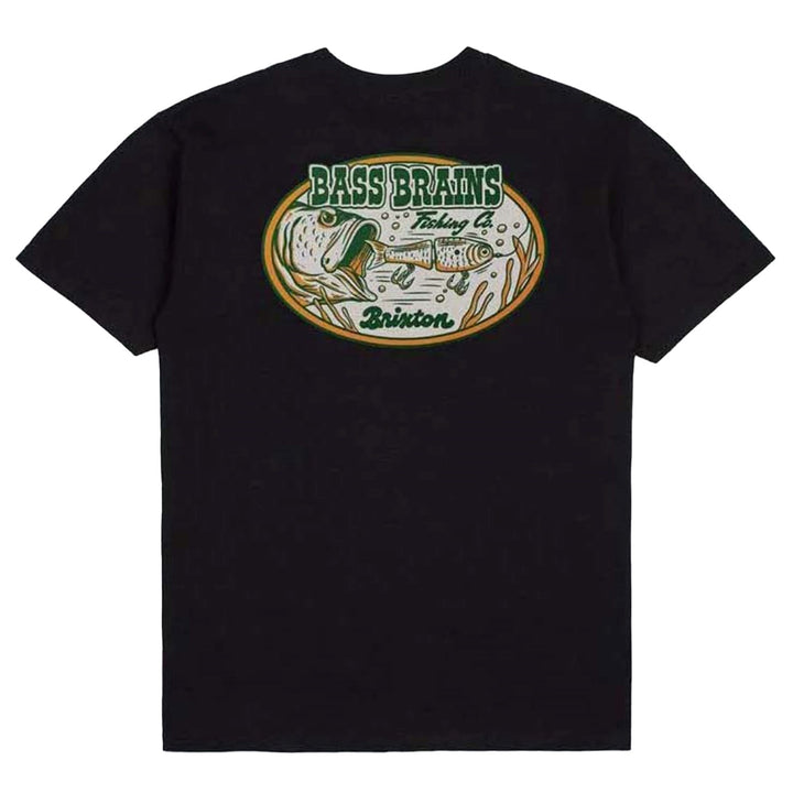 Brixton Bass Brains Swim Short-Sleeve T-Shirt - Men's Black