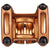Spank Split 35 Stem Bronze