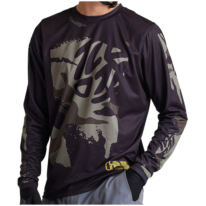 Troy Lee Designs Flowline Long Sleeve Jersey Confined Black