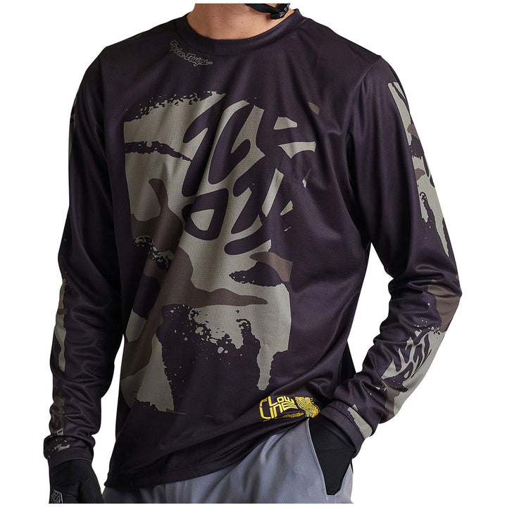 Troy Lee Designs Flowline Long Sleeve Jersey Confined Black