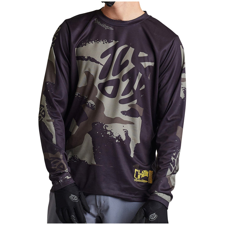 Troy Lee Designs Flowline Long Sleeve Jersey Confined Black