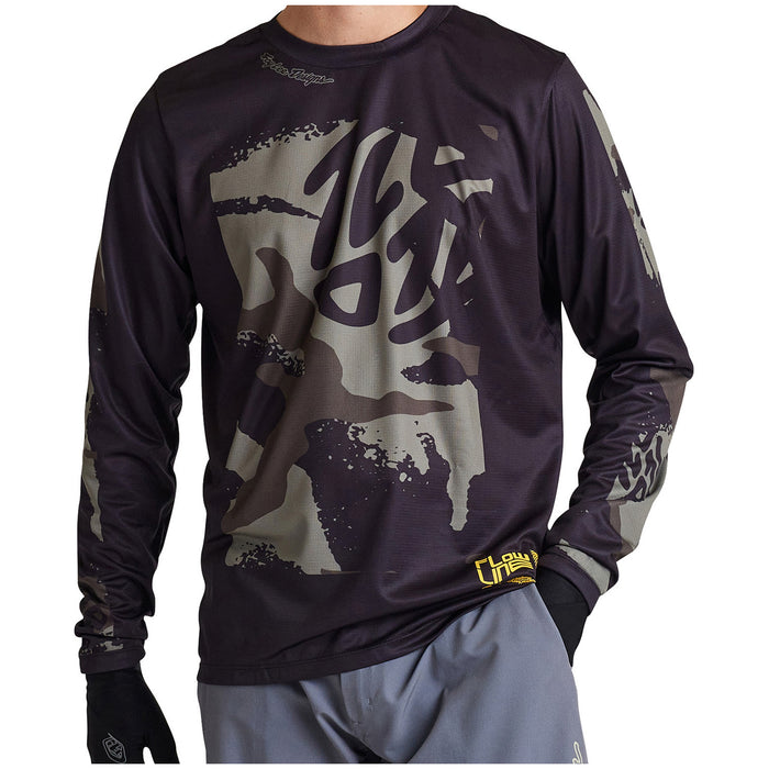 Troy Lee Designs Flowline Long Sleeve Jersey Confined Black