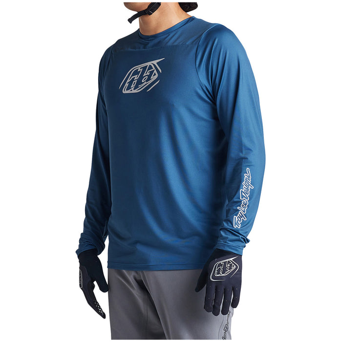 Troy Lee Designs Skyline Long-Sleeve Jersey Iconic Indigo