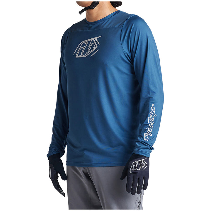 Troy Lee Designs Skyline Long-Sleeve Jersey Iconic Indigo