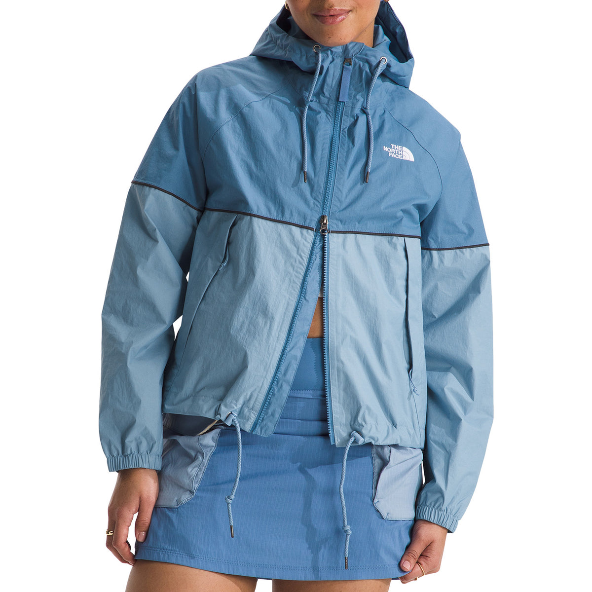 The North Face Novelty Antora Rain Hoodie - Women's Indigo Stone/Steel Blue