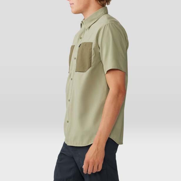 Mountain Hardwear Trail Sender™ Short-Sleeve - Men's Mantis Green/Combat Green