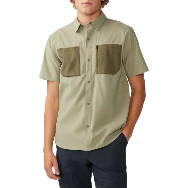 Mountain Hardwear Trail Sender™ Short-Sleeve - Men's Mantis Green/Combat Green
