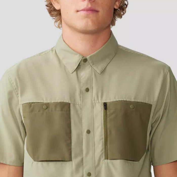 Mountain Hardwear Trail Sender™ Short-Sleeve - Men's Mantis Green/Combat Green