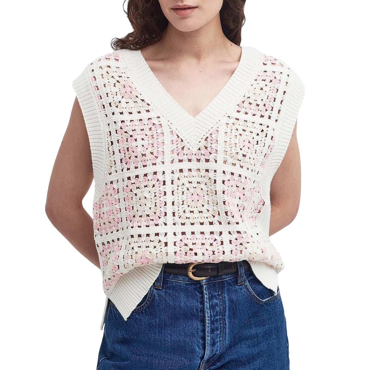 Barbour Falmouth Sleeveless Knitted Jumper Vest - Women's Multi