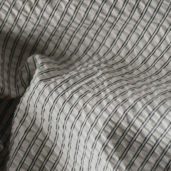 Former Broadcast Seersucker Short-Sleeve Shirt - Men's Bone/Black