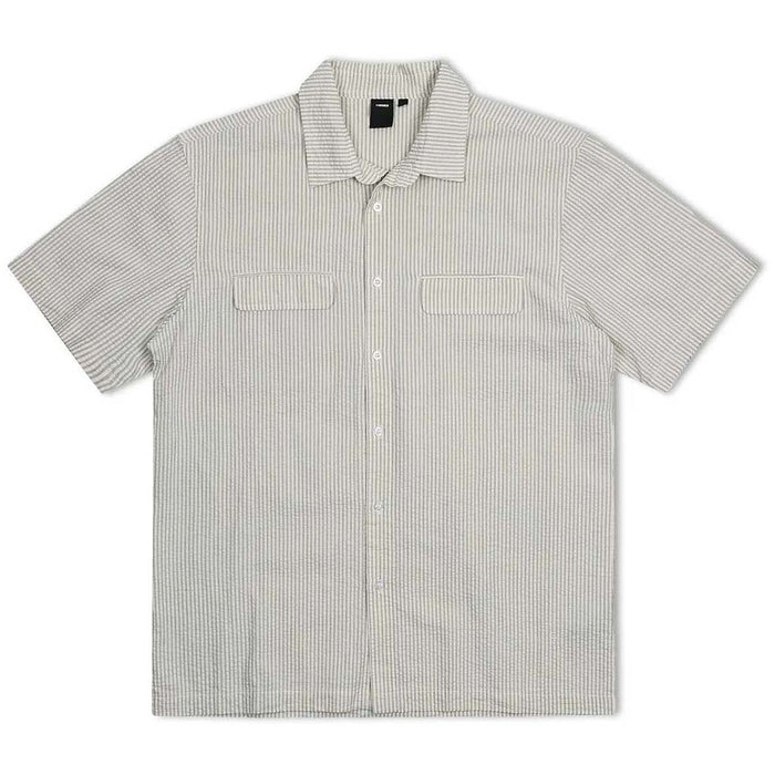 Former Broadcast Seersucker Short-Sleeve Shirt - Men's Bone/Black