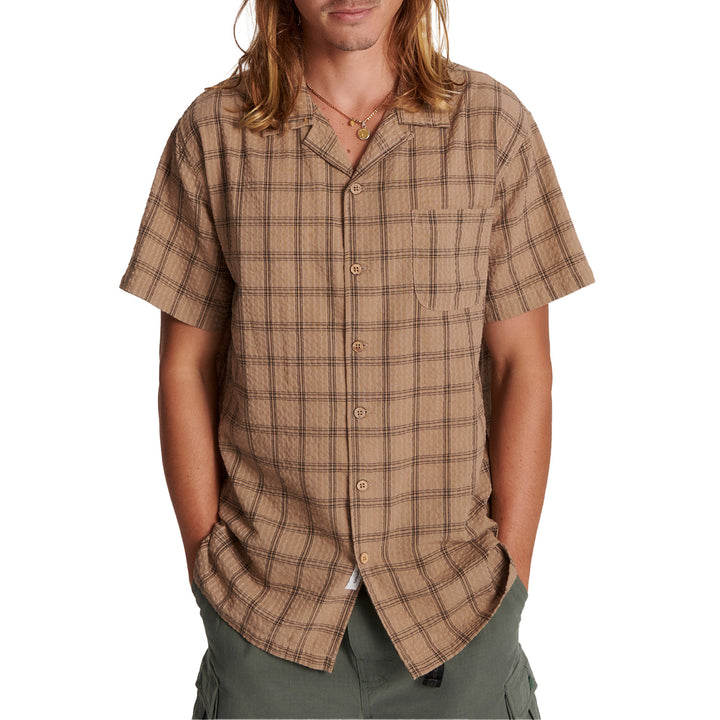 The Critical Slide Society Termoil Short-Sleeve Shirt - Men's Tan