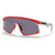 Oakley BXTR Metal Sunglasses Matte Redline w/ Prizm Gry
