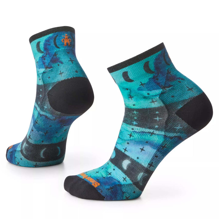 Smartwool Bike Zero Cushion Celestial Print Ankle Socks - Women's Capri