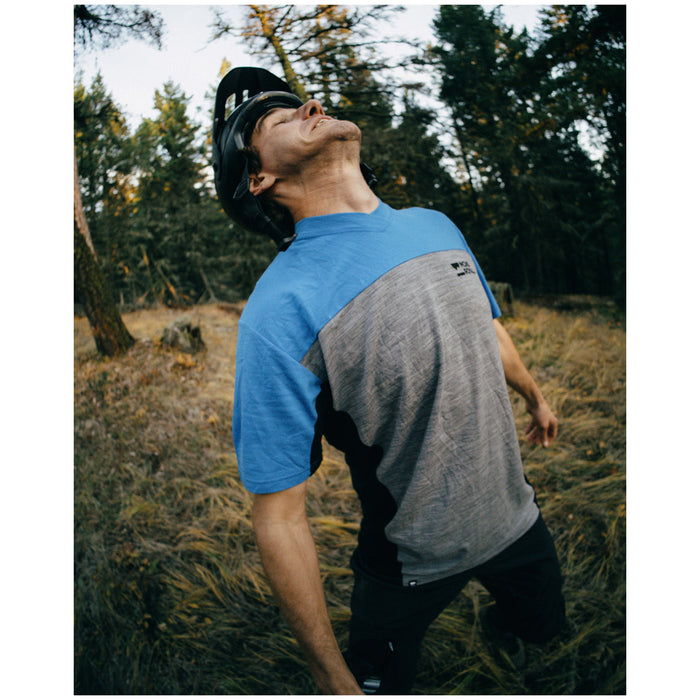 MONS ROYALE Redwood Enduro VT Jersey Blue Gravel