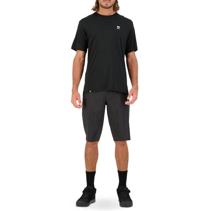 MONS ROYALE Tarn Merino Shift T-Shirt Black