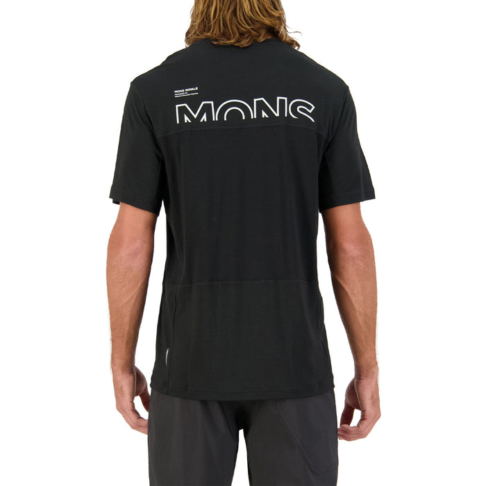 MONS ROYALE Tarn Merino Shift T-Shirt Black