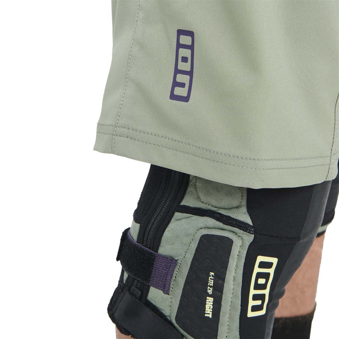 ION K-Lite Zip Knee Pads Sea Grass