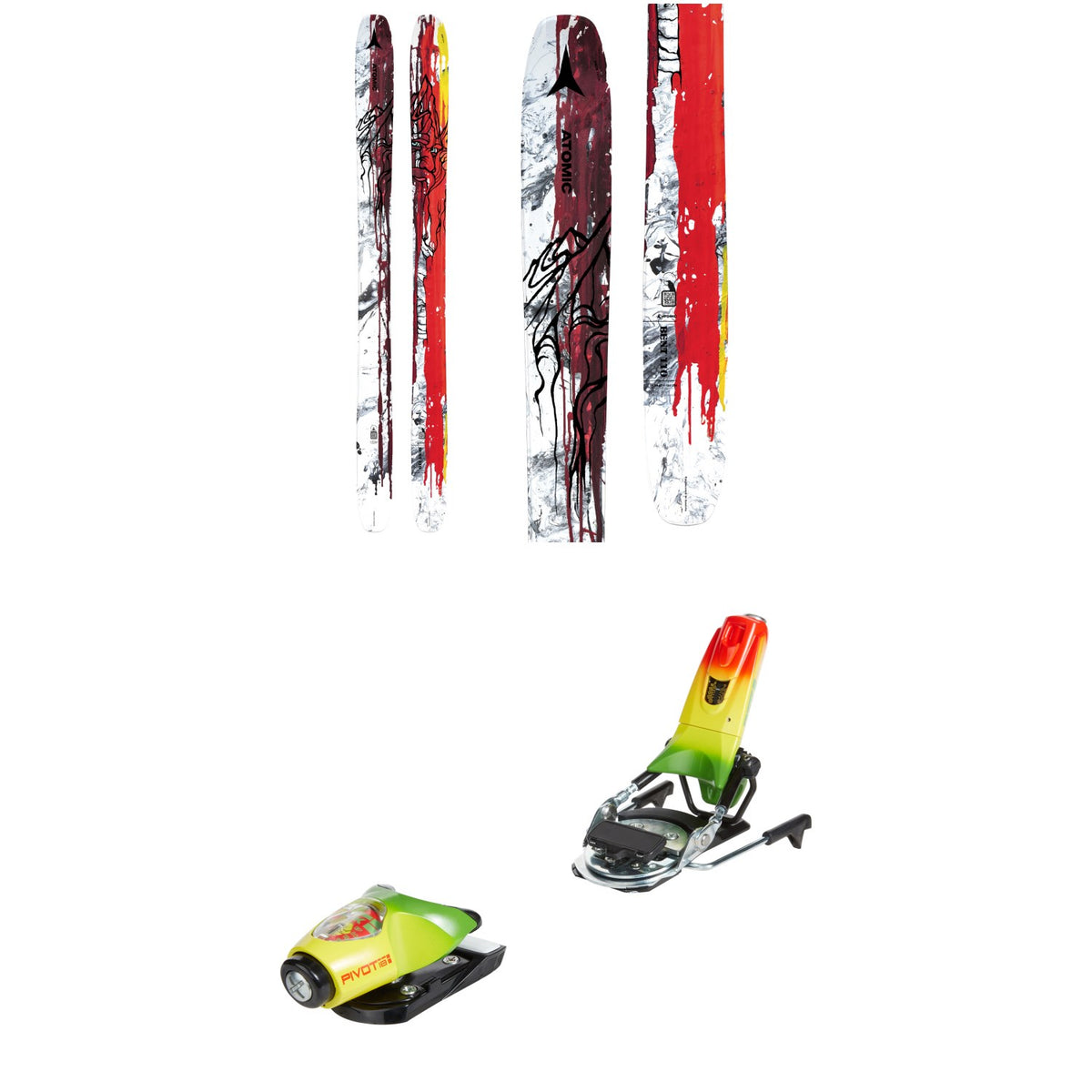 Atomic Bent 110 Skis 2024 + Look Pivot 18 GW Ski Bindings