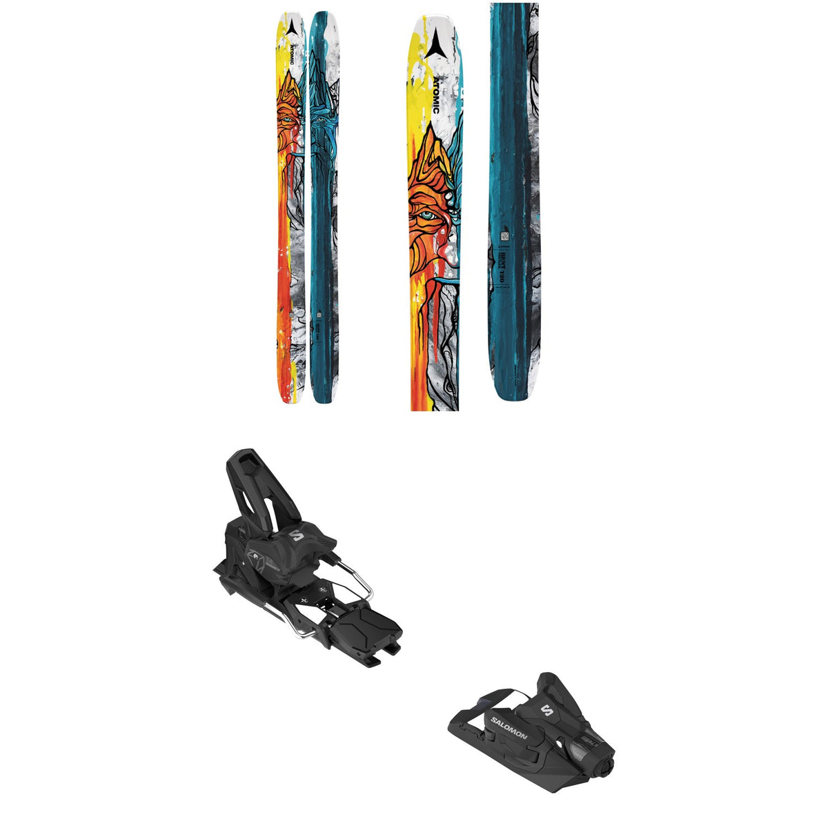 Atomic Bent Chetler 120 Skis 2024 + Salomon Strive 14 GW Ski Bindings