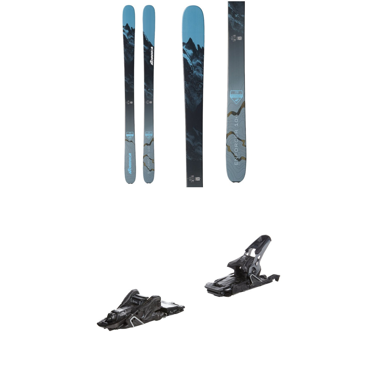 Nordica Enforcer 104 Unlimited Skis + Salomon S/Lab Shift MNC 13 Alpine Touring Ski Bindings 2024