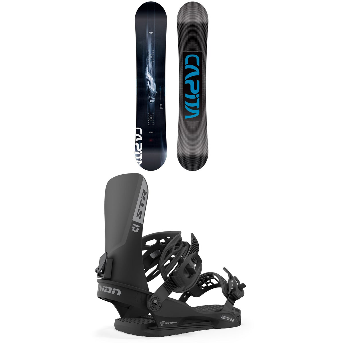 CAPiTA Outerspace Living Snowboard + Union STR Snowboard Bindings 2024